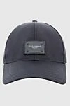 Dolce & Gabbana Cap made of cotton and elastane blue for men - Decor: Logo Patch. Composition: 97% cotton, 3% elastane. Country of manufacture: Italy. Care: specialized cleaning - photo 1