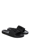 Dolce & Gabbana Black rubber slippers for men - logo. 100% rubber. Country of manufacture: Italy. Care: specialized cleaning - photo 3