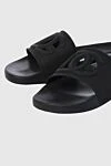 Dolce & Gabbana Black rubber slippers for men - logo. 100% rubber. Country of manufacture: Italy. Care: specialized cleaning - photo 5