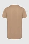 Beige cotton T-shirt for men Balmain - logo print. 100% cotton. Country of manufacture: Italy. Care: specialized cleaning - photo 6