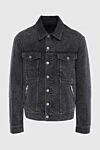 Balmain Denim jacket made of cotton gray for men - 100% cotton. Buttons. Two side pockets, two chest pockets. Country of manufacture: Italy. Care: specialized cleaning - photo 1