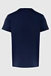 Balmain Cotton T-shirt blue for men - logo. 100% cotton. Country of manufacture: Italy. Care: specialized cleaning - photo 5