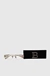 Balmain Fixe BPX-123 beige women's sunglasses for sun protection - Logo. UV protection. Titanium/100% polyamide. White. Country of manufacture: Italy. Care: specialized cleaning - photo 5