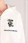 Ermanno Scervino Костюм прогулянковий з бавовни білий жіночий - вишивка лого. 100% бавовна. блискавка, куліска. чотири кишені. Капюшон: є. Країна виробник: Італія. Догляд: спеціалізоване чищення - фото 5