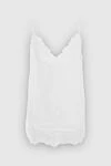 Ermanno Scervino White silk top for women - lace inserts. 100% silk. Country of manufacture: Italy. Care: specialized cleaning - photo 7