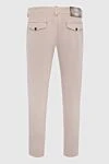 Men's beige cotton and cashmere trousers Zilli - 95% cotton, 3% cashmere, 2% elastane. Closure: button, zipper. three side, two back pockets. Country of manufacture: Italy. Care: specialized cleaning - photo 6