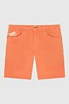 Zilli Men's summer cotton shorts in bright orange (markdown) - 98% cotton, 2% elastane. Fastener: zipper, button. two side pockets, two back pockets. Country of manufacture: Italy. Care: specialized cleaning - photo 1