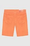 Zilli Men's summer cotton shorts in bright orange (markdown) - 98% cotton, 2% elastane. Fastener: zipper, button. two side pockets, two back pockets. Country of manufacture: Italy. Care: specialized cleaning - photo 7