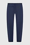 Men's blue fleece trousers Zilli - 100% fleece. Closure: button, zipper. three side, two back pockets. Country of manufacture: Italy. Care: specialized cleaning - photo 6