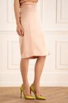 Tom Ford Pink viscose and linen skirt for women - 54% viscose, 46% linen. zipper. Country of manufacture: Italy. Care: specialized cleaning - photo 3