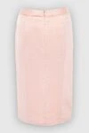 Pink viscose and linen skirt for women Tom Ford - 54% viscose, 46% linen. zipper. Country of manufacture: Italy. Care: specialized cleaning - photo 6