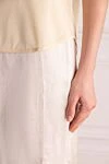 Tom Ford White viscose and linen skirt for women - 54% viscose, 46% linen. zipper. Country of manufacture: Italy. Care: specialized cleaning - photo 5