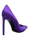 Women's bright purple high-heeled shoes Tom Ford - logo on the insole. satin, leather. Heel height: 11 centimeters. Country of manufacture: Italy. Care: specialized cleaning - photo 4