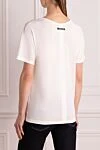 White T-shirt for women Tom Ford - 78% viscose, 14% polyamide, 8% elastane. Country of manufacture: Italy. Care: specialized cleaning - photo 4