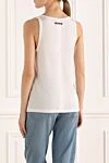 Women's white T-shirt Tom Ford - 78% viscose, 14% polyamide, 8% elastane. Country of manufacture: Italy. Care: specialized cleaning - photo 4