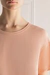 Tom Ford Pink T-shirt for women - 78% viscose, 14% polyamide, 8% elastane. Country of manufacture: Italy. Care: specialized cleaning - photo 5