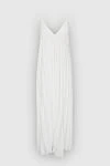 P.A.R.O.S.H. White polyamide dress for women - pleated. 100% polyamide. Country of manufacture: Italy. Care: specialized cleaning - photo 1