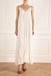 White polyamide dress for women P.A.R.O.S.H. - pleated. 100% polyamide. Country of manufacture: Italy. Care: specialized cleaning - photo 2