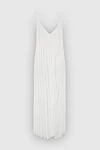 White polyamide dress for women P.A.R.O.S.H. - pleated. 100% polyamide. Country of manufacture: Italy. Care: specialized cleaning - photo 6