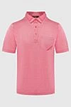 Zilli Cotton and silk polo shirt pink for men - Chest pocket. 50% cotton, 50% silk. Buttons. Country of manufacture: Italy. Care: specialized cleaning - photo 1