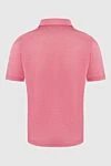 Cotton and silk polo shirt pink for men Zilli - Chest pocket. 50% cotton, 50% silk. Buttons. Country of manufacture: Italy. Care: specialized cleaning - photo 6