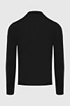 Long Sleeve Polo in Silk and Cashmere black for men Zilli - Contrasting pattern. Long sleeve. 60% cashmere, 40% silk. Closure: Zipper. Country of manufacture: Italy. Care: specialized cleaning - photo 6