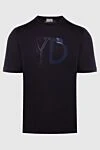 Zilli Black cotton T-shirt for men - print. 100% cotton. Country of manufacture: Italy. Care: specialized cleaning - photo 1