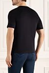 Black cotton T-shirt for men Zilli - print. 100% cotton. Country of manufacture: Italy. Care: specialized cleaning - photo 4