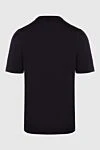 Black cotton T-shirt for men Zilli - print. 100% cotton. Country of manufacture: Italy. Care: specialized cleaning - photo 6