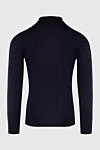 Long-sleeved silk and cashmere polo blue for men Zilli - Long sleeve. 60% cashmere, 40% silk. Closure: Zipper. Country of manufacture: Italy. Care: specialized cleaning - photo 6