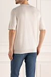 Short sleeve jumper in silk and cotton white for men Zilli - Contrasting pattern. Short sleeve. 60% silk, 40% cotton. Country of manufacture: Italy. Care: specialized cleaning - photo 4