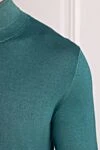 Zilli Men's cashmere and silk golf green - High neck. 70% cashmere, 30% silk. Country of manufacture: Italy. Care: specialized cleaning - photo 5