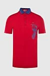 Zilli Cotton polo red for men - Textured collar, print and buttons. 100% cotton. Buttons. Country of manufacture: Italy. Care: specialized cleaning - photo 1