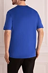 Blue cotton T-shirt for men Zilli - 100% cotton. Country of manufacture: Italy. Care: specialized cleaning - photo 4