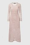 D.Exterior Pink cotton and polyamide dress for women - lace. 80% cotton, 20% polyamide. Country of manufacture: Italy. Care: specialized cleaning - photo 1