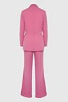 Women's pink polyester and elastane trouser suit D.Exterior - 90% polyester, 10% elastane. buttons, belt. two side pockets. Country of manufacture: Italy. Care: specialized cleaning - photo 6