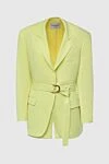 Forte dei Marmi Couture Yellow polyester suit with shorts for women - 100% polyester. buttons, belt. two side pockets. Country of manufacture: Italy. Care: specialized cleaning - photo 1