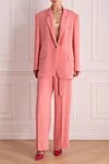 Women's pink polyester pantsuit Forte dei Marmi Couture - 100% polyester. Closure: buttons. two side pockets, two trouser pockets. Country of manufacture: Italy. Care: specialized cleaning - photo 2