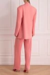 Women's pink polyester pantsuit Forte dei Marmi Couture - 100% polyester. Closure: buttons. two side pockets, two trouser pockets. Country of manufacture: Italy. Care: specialized cleaning - photo 4