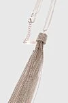Peserico Necklace gray for women - tassel. jewelry metal. Length: 52 cm.. Country of manufacture: Italy. Care: specialized cleaning - photo 3