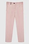 Peserico Women's pink cotton pants - four pockets. 100% cotton. zipper, button. Country of manufacture: Italy. Care: specialized cleaning - photo 1