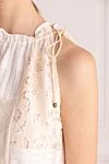 Zimmermann Women's top beige - 89% cotton, 7% polyamide, 4% silk. Country of manufacture: Italy. Care: specialized cleaning - photo 5