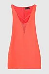 David Koma Orange dress for women - zipper. ties on the neckline. 52% acrylic, 45% viscose, 3% elastane. Country of manufacture: Italy. Care: specialized cleaning - photo 1