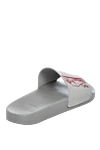 Gray nylon slippers for men Brunello Cucinelli - embossing, drawing. Material: nylon. nylon. Country of manufacture: Italy. Care: specialized cleaning - photo 4