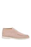 Loro Piana Beige nubuck loafers for men - contrasting white sole. 100% nubuck. Country of manufacture: Italy. Care: specialized cleaning - photo 1