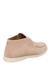 Beige nubuck loafers for men Loro Piana - Decor: contrasting white sole. Composition: 100% nubuck. Country of manufacture: Italy. Care: specialized cleaning - photo 4