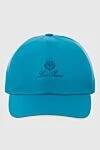 Loro Piana Blue polyester cap for men - Contrasting logo embroidery. 100% polyester. Country of manufacture: Italy. Care: specialized cleaning - photo 1