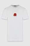 Dolce & Gabbana White cotton T-shirt for men - embroidered DG Love emblem. 100% cotton. Country of manufacture: Italy. Care: specialized cleaning - photo 1