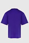 Dolce & Gabbana Purple cotton T-shirt for men - Decor: logo. Composition: 100% cotton. Country of manufacture: Italy. Care: specialized cleaning - photo 7