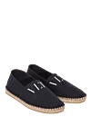 Valentino Espadrilles canvas black for men - Decor: fittings with logo and. Optional: leather interior. Composition: 100% canvas. Insole: leather. Country of manufacture: Italy. Care: specialized cleaning - photo 3